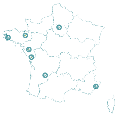 Carte des residences Les Jasmins