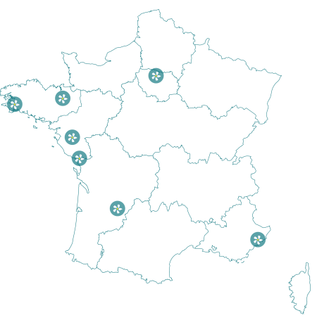 Carte des residences Les Jasmins